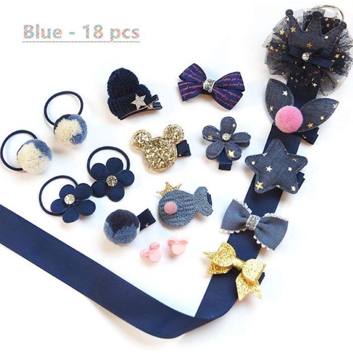 18pcs Coffret Cadeau Accessoires De Cheveux Bebe Petites Filles Pinces A Cheveux Arcs Cravates Tout Petits Barrettes Epingles A Chev Cdiscount Au Quotidien