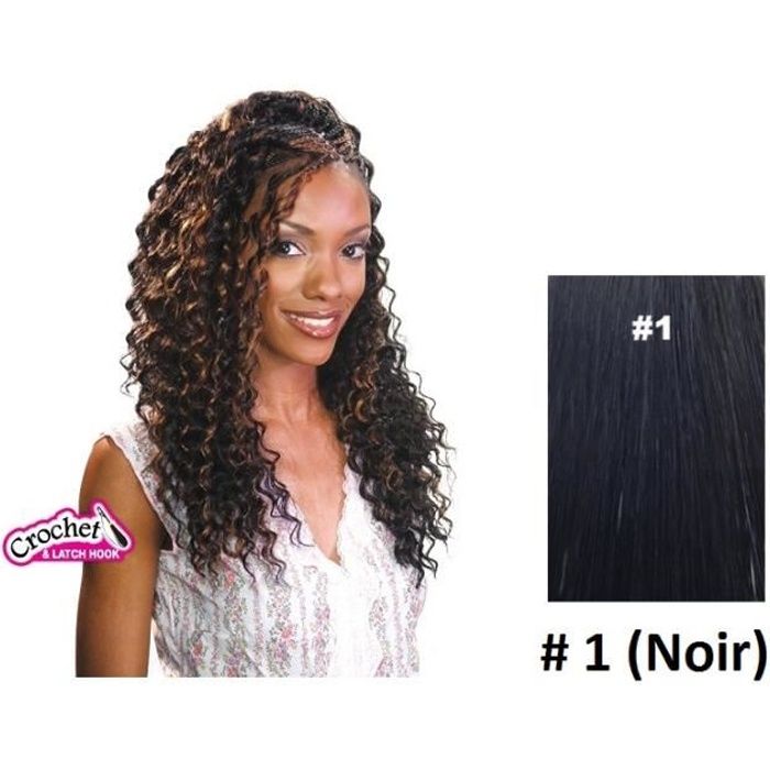 Meche Crochet Braid Deep Twist Bulk 22 1 Noir Free Tress Cdiscount Au Quotidien