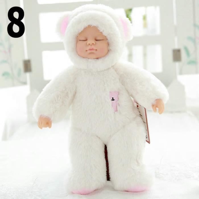 Bebe Nounours 25 Cm Ours Blanc Peluche Pyjama Cdiscount Jeux Jouets