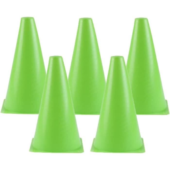 Cône De Signalisation 24 Cm - Plastique Souple Pour Sport, Parcours Agilité Ou Signalisation - Bleu - 13