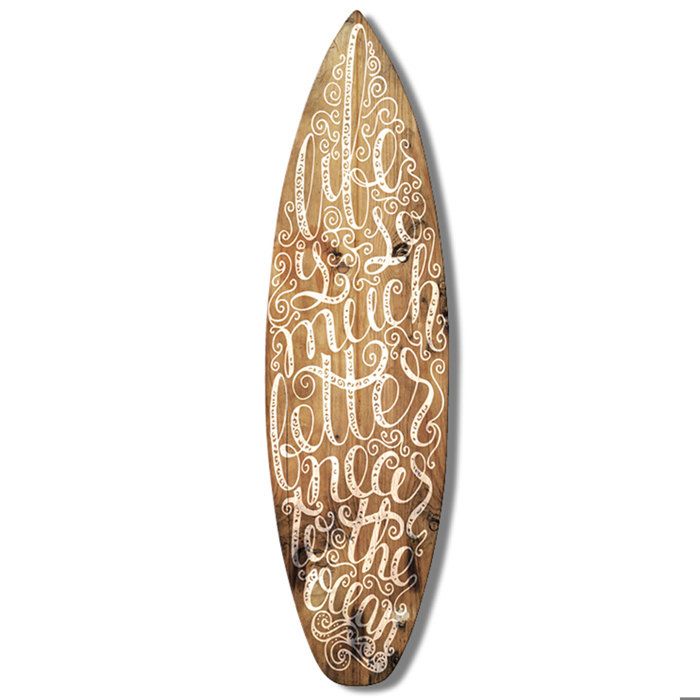 Hxa Deco Planche De Surf Decorative Multi Choix Decoration Murale Impression Sur Alu Dibond Surf Lifestyle 150x40 Cm Cdiscount Maison