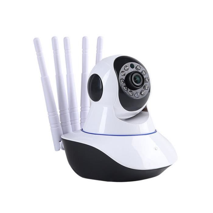 2pcs caméras de sécurité caméra wifi extérieure de 2,4ghz, caméra de surveillance dôme de vision 360°, audio bidirectionnel