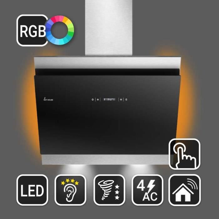 Hotte Aspirante 60cm Hotte Murale Smart App Rgbw Eclairage Kkt Kolbe Achat Vente Hotte Cdiscount