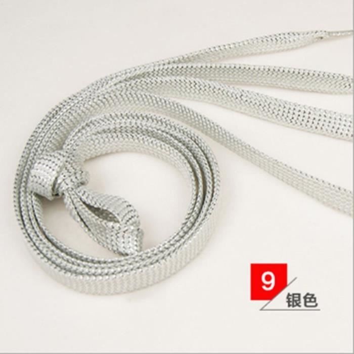 Lacets plats dorés cheap