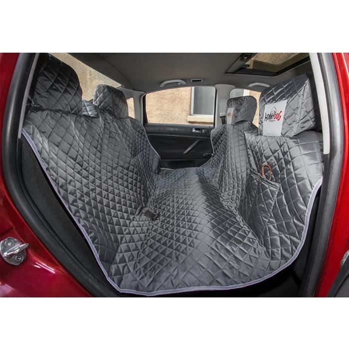 Couverture pour Chien - Hobbydog - 190 cm - Résistante à lhumidité - Fixation aux appuie-têtes - Gris