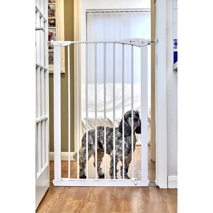 CALLOWESSE Enfant /& Pet Gate Extra-Haut 75-82 cm x 110 cm de Hauteur Noir Pression Fit