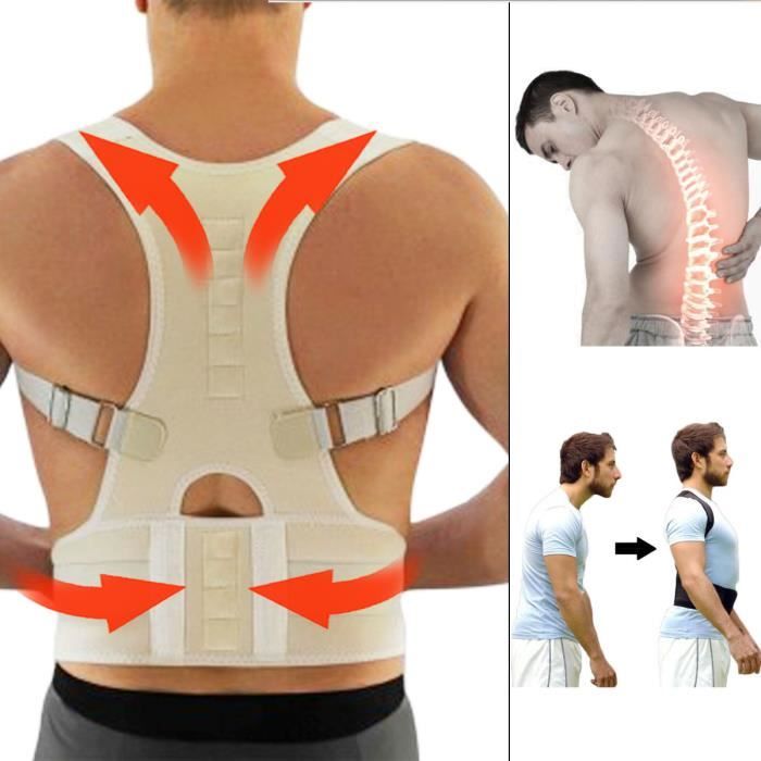Posture Ceinture Magnétique Correcteur Dos Soutien Maintien Réglable  Unisexe XL - Cdiscount Santé - Mieux vivre