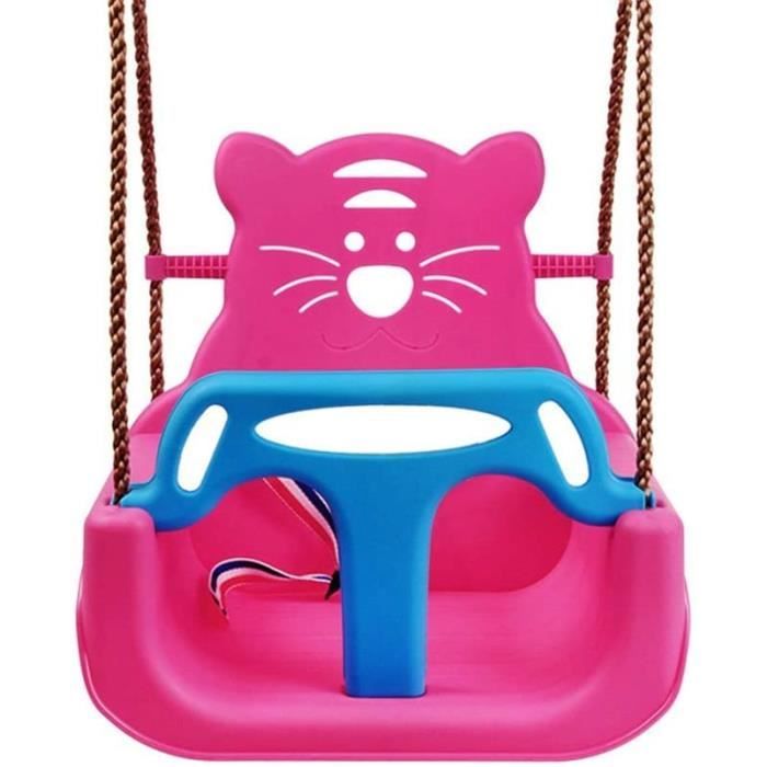 Balançoire Enfant 3 En 1 Extérieur/Intérieur - Capacité 80kg - Pour 6 Mois à 10 Ans - 3 Modes Évolutifs