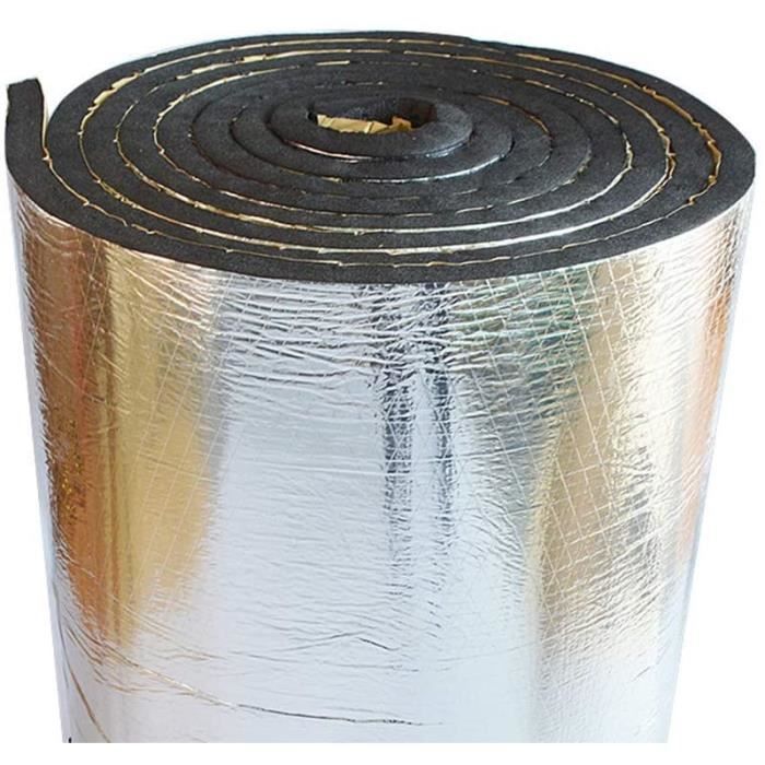 Lot 10 Tapis Insonorisation Voiture 450x250x2 Mm - Butyle + Aluminium, Anti-Bruit & Anti-Chaleur, Auto-Adhésif
