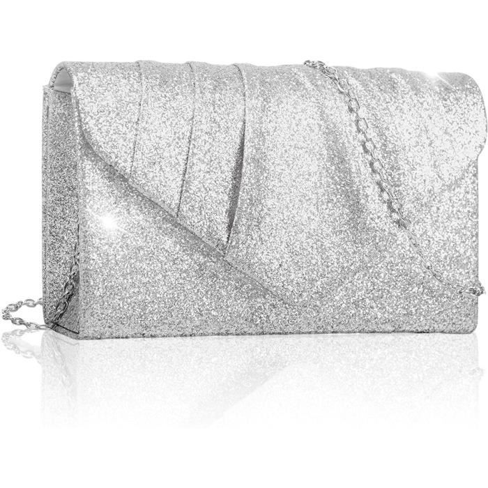 Pochette argentee hot sale pailletée