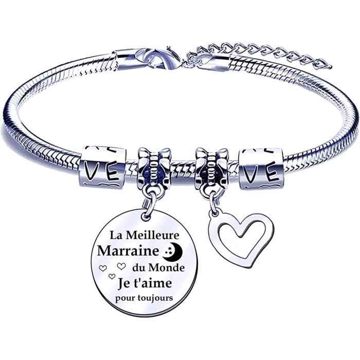 POIUYTRE Cadeaux Noel Marraine Cadeau Marraine Bracelet Marraine Fete