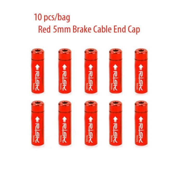 Lot de 50 embouts de gaine de dérailleur arrière XLC SH-X07 - noirs - 4