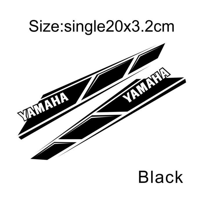 Le noir - Autocollant Réfléchissant En Vinyle Pour Moto Yamaha, Décalcomanies De Logo, Yzf R1 R3 R6 Nmax Xmax
