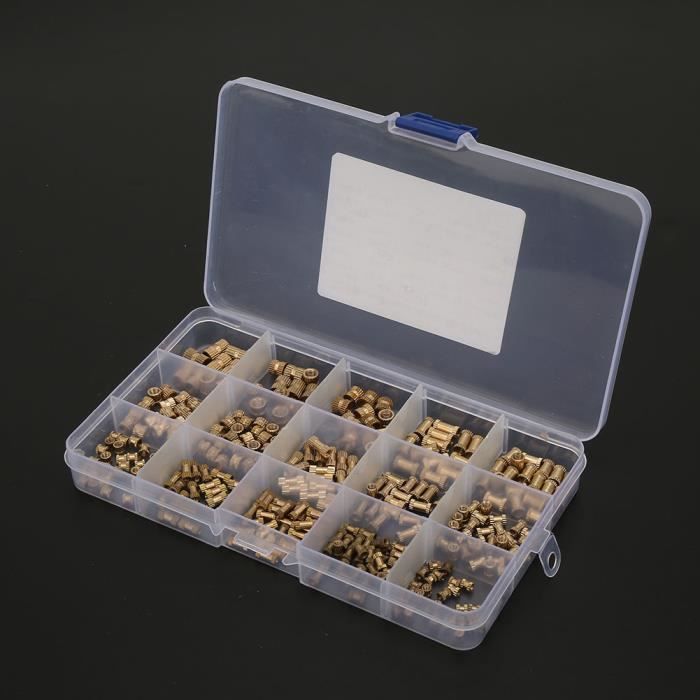 6//50 Pièces Inserts Filetés en laiton Insertion Ronde de Moulage Par Injection Écrous Intégrés YOFASEN 50 Pièces M5 Écrous Filetés Femelles M5*6