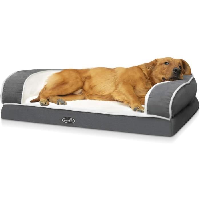 Meilleurs prix pour Panier Chien Grande Taille(XL 101×66×20cm),Coussin Chien Orthopedique| en Mousse de Caisse à œufs, Lit Chien et Dehoussable