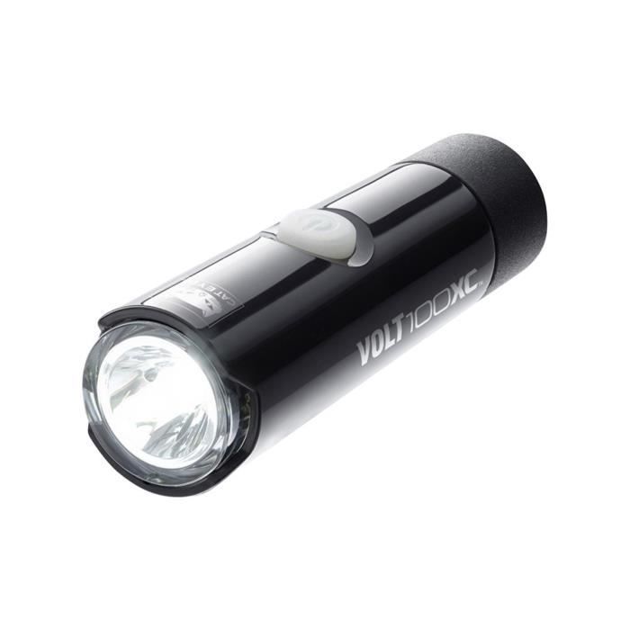 Feu Vélo - Avant CatEye Volt 100 XC - Noir - Rechargeable USB - Pour être vu