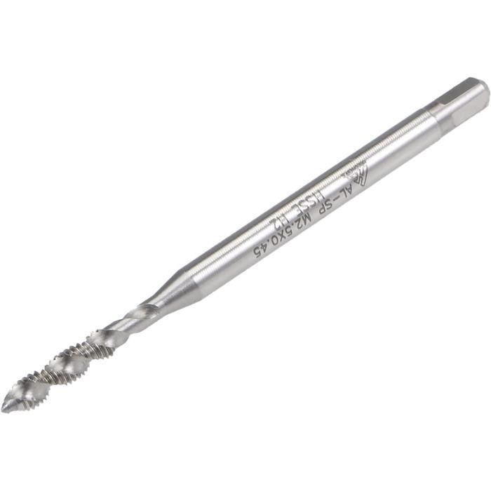 Taraud Fileté À Pointe En Spirale, M5 X 0,8, Entièrement Rectifié En Acier Rapide 6542, Outil De