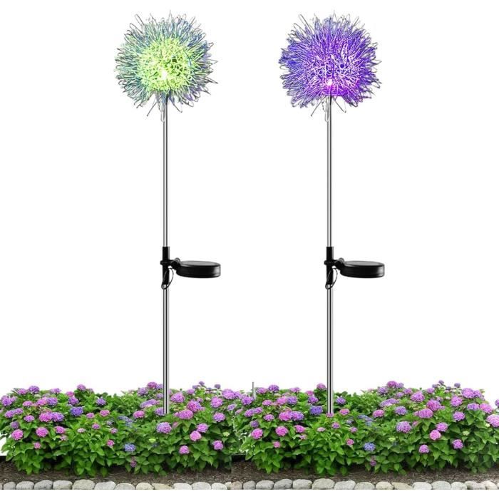 Lot De 4 Lampes Solaires De Jardin à 10 LED, étanches IP65, Idéales