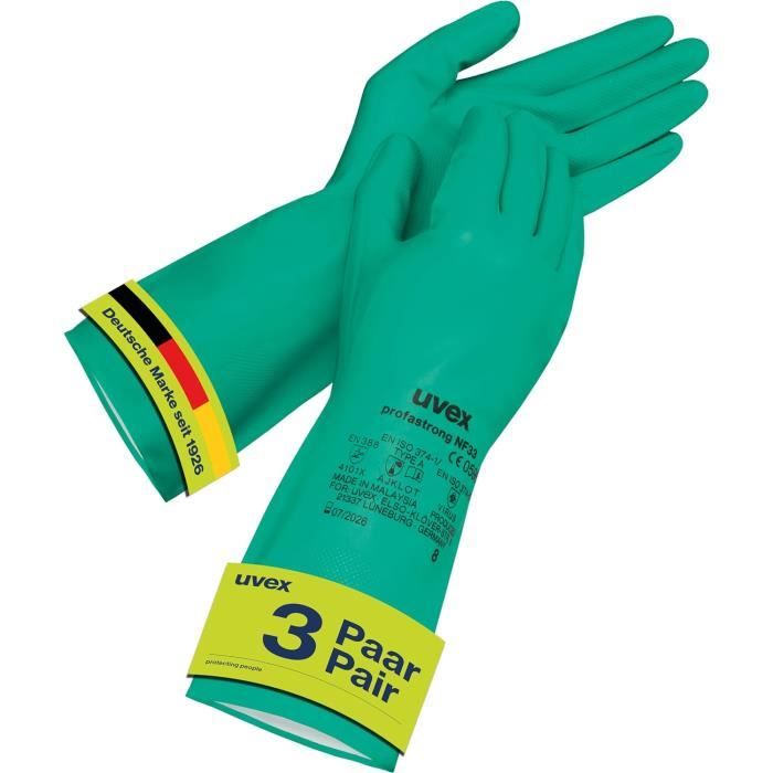 Gants De Nettoyage Vgo TP1117 - Résistants Aux Graisses Et Produits Chimiques, -10°C à 100°C, Lavables Au Lave-vaisselle