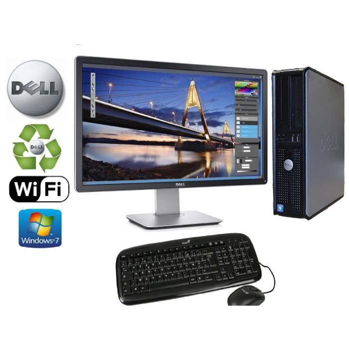 Unité CentraleDell Optiplex 380 SSF Celeron 2.5Ghz RAM 8GO HDD 500 GO Ecran 22 Wifi Windows 7 Reconditionné - Dell reconditionné disponible sur Cdiscount Seconde Vie