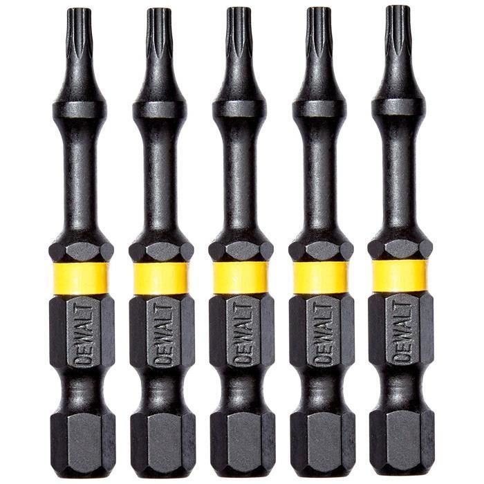 DeWalt Embouts Impacts Torsion Flextorq Torx - T10 - par 5