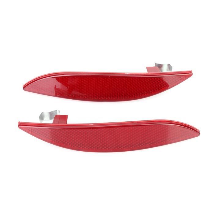 Meilleurs prix pour Réflecteur de pare-chocs 2 pièces pour RENAULT MEGANE MK3 2008 - 2013 - Blanc - DIOCHE