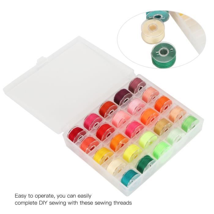 Swpeet Lot de 30 fils à coudre multi-usages avec kit d'aiguilles à coudre, fils à broder