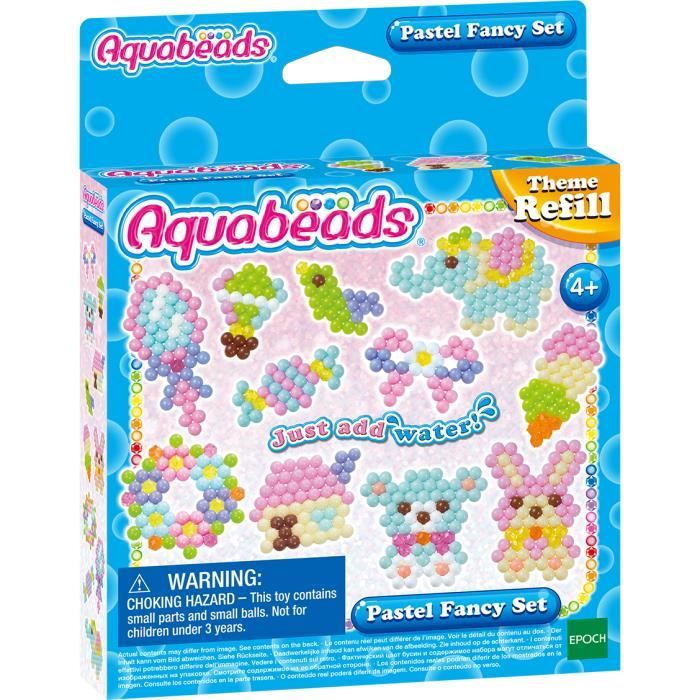 Kit de perles Aquabeads - La recharge fantaisie pastel