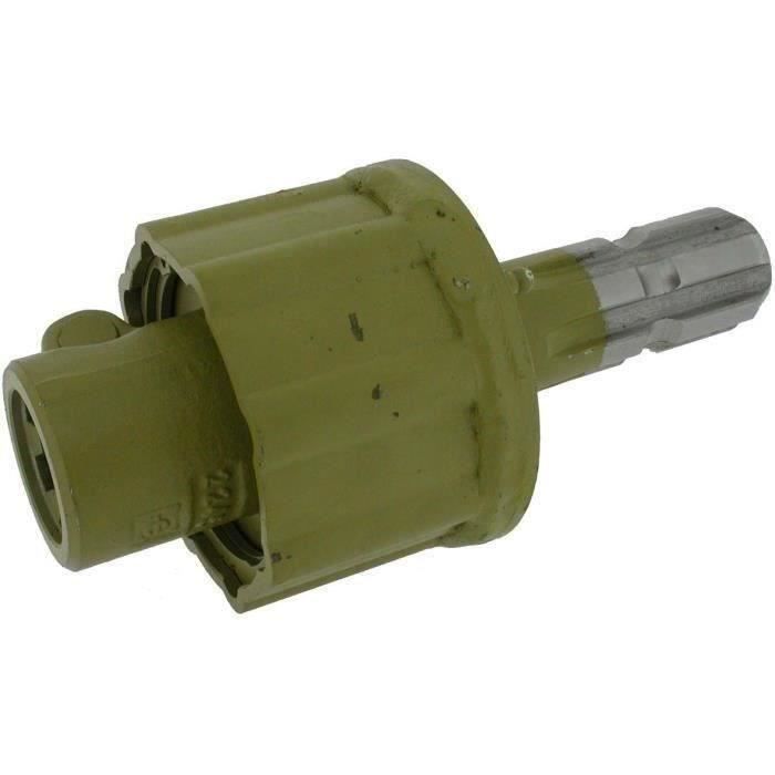 Prolongateur adaptable 1 3/8 pour prise de force mâle/femelle avec embrayage à cames 800 Nm et un Ø: