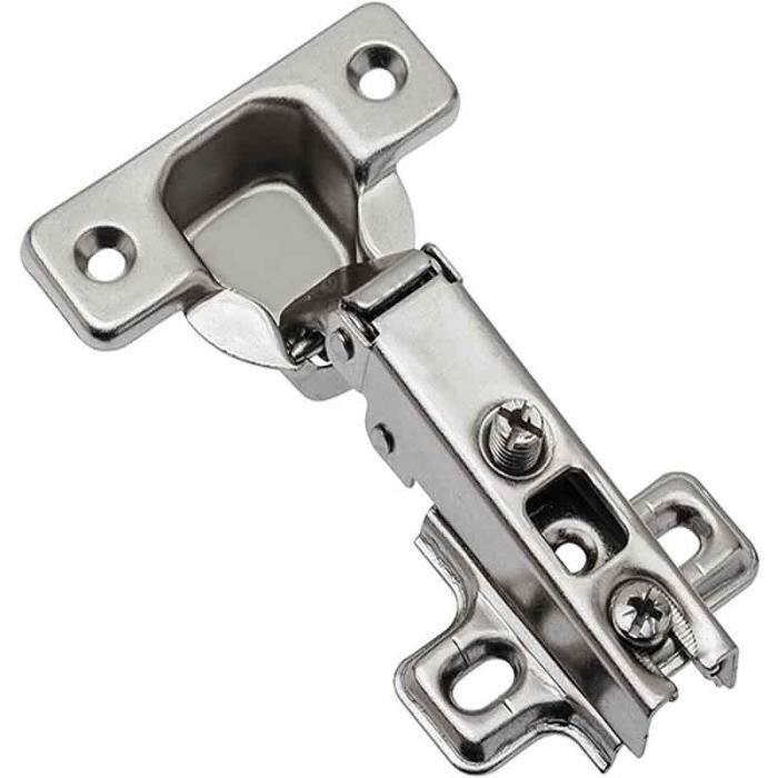 Charnière de porte en verre pour armoire en acier inoxydable - QQMORA