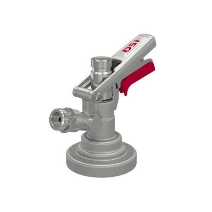 Tête De Fût Type A Inox – Raccord Plat Sortie Supérieure 2x 5/8" – Robinet De Cave De Qualité Professionnelle, Connexion Étanchéité Parfaite Pour Bière Pression