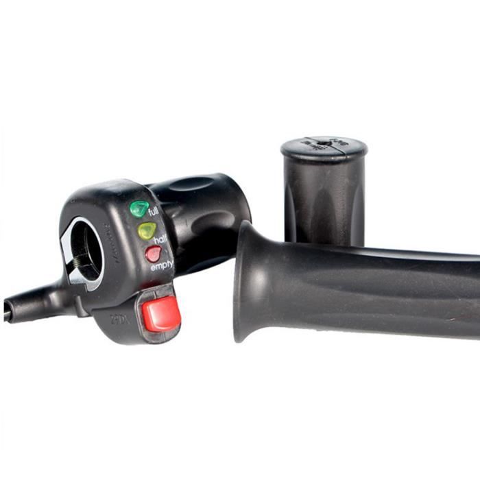 Poignée D’Accélérateur Pour Vélo Électrique 22 Mm – Demi-Torsion Droite – 48 V – ABS Anti-Dérapant – Compatible Scooter Et Moto