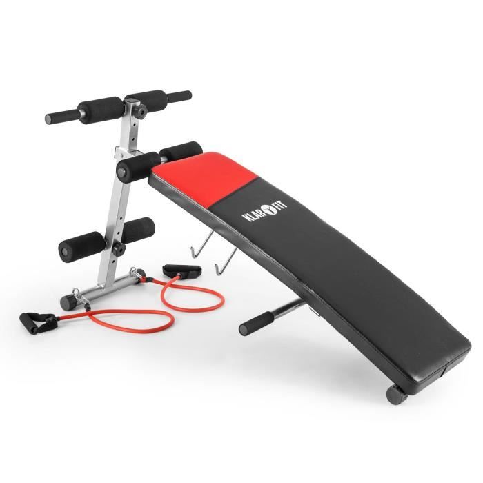 Mixeur Plongeant Banc De Musculation D'haltères Pour Abdominaux Pliable Pliable Et Peu Encombrant Noir Banc Abdominaux Dos Fessiers TecTake