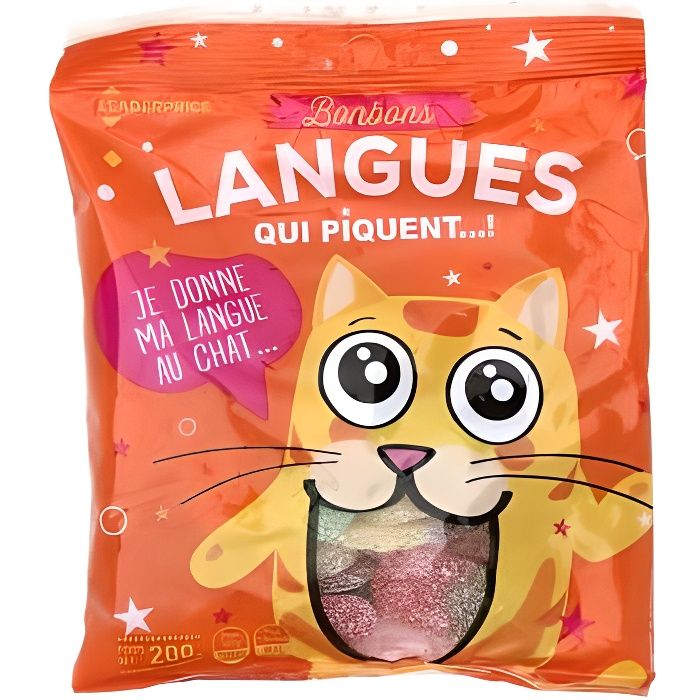 Bonbons langues qui piquent, 200g DDM 31/12/22 Cdiscount Au quotidien