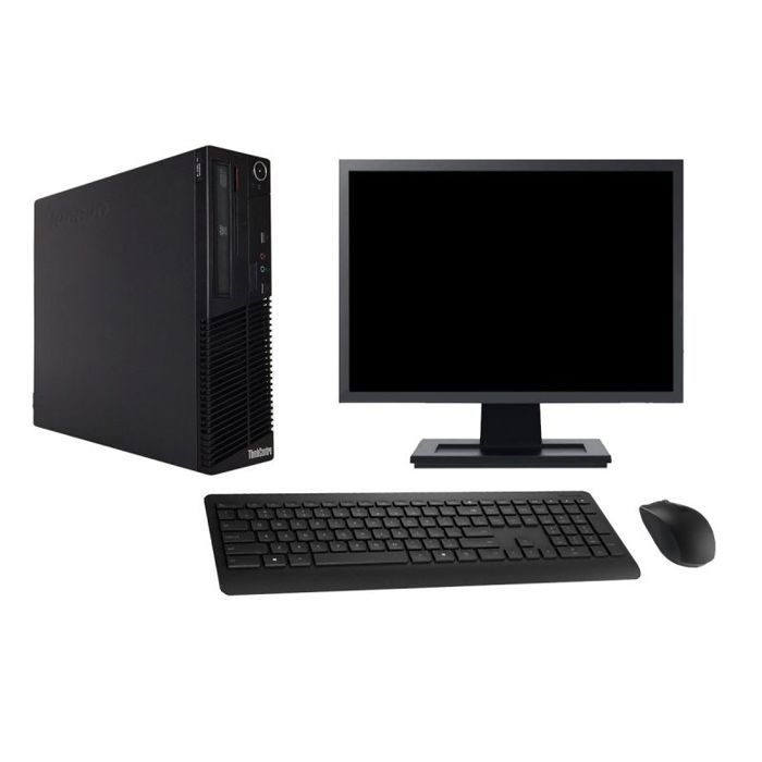 PC Lenovo M73 SFF Ecran 22 Intel i7 4770 RAM 8Go SSD 120Go Windows 10 Wifi