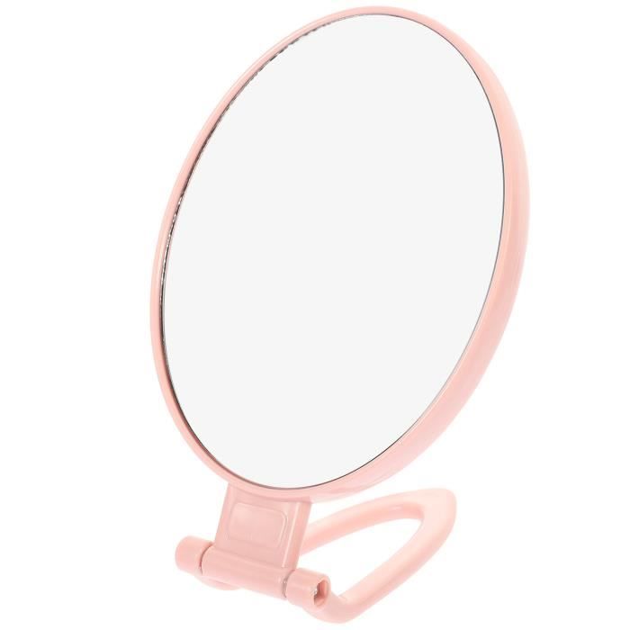 Miroir Maquillage Pliant Avec Housse - Miroir Cosmétique Portable Pour Voyage Ou Coiffeuse