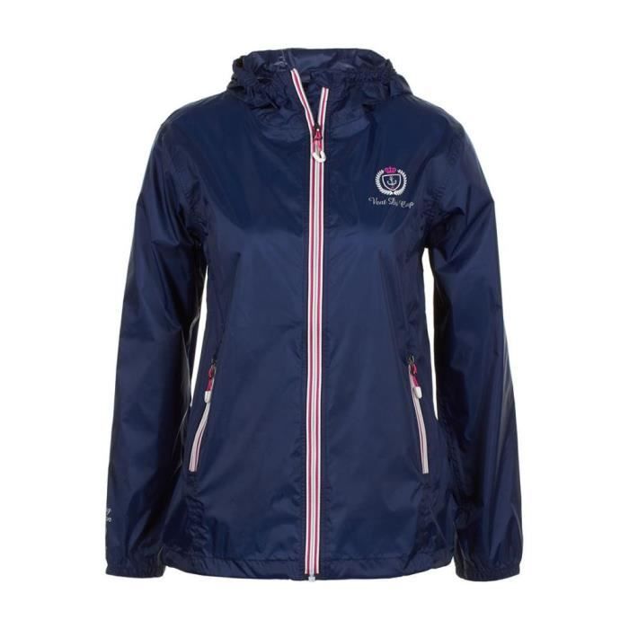 Veste Coupe-vent ANIMO LEFLEUR Pour Femme – Marine, Taille 36 (neuf)