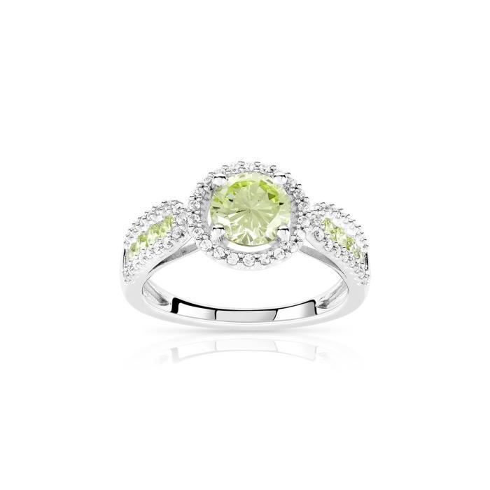 Maty Bague Argent 925 Zirconias Argent Achat Vente Bague