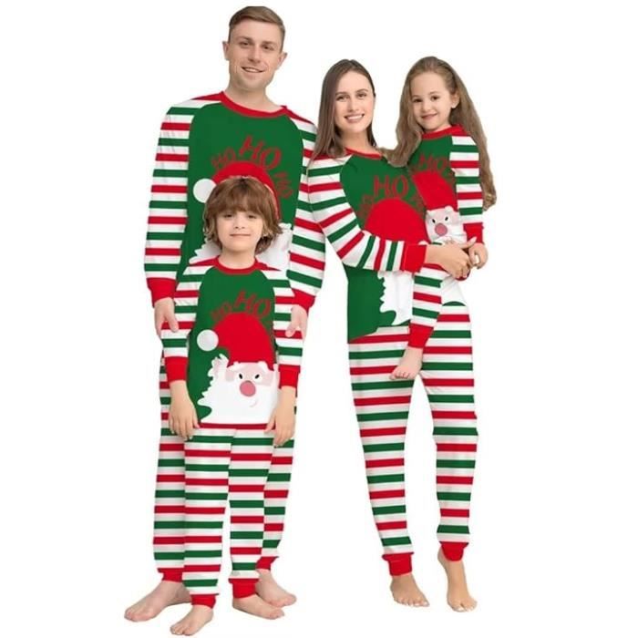 Ensemble Pyjama 2 Pièces En Coton Pour La Famille, Vêtements