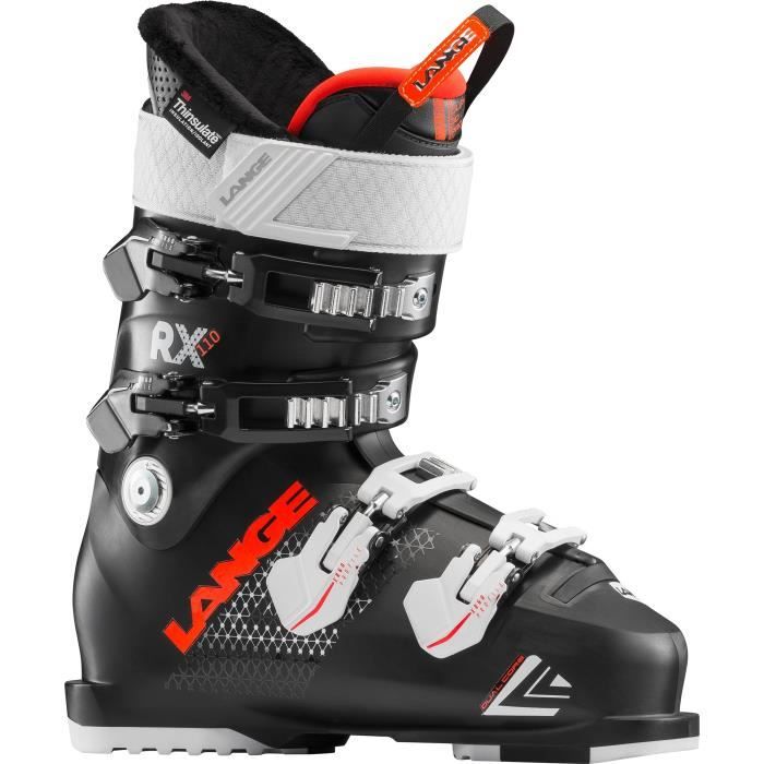 chaussures de ski lange rx 110 w (black corail) femme