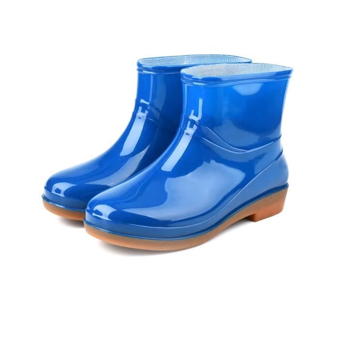 Bottes de pluie courtes - VBESTLIFE - YUM - Caoutchouc - Femme - Bleu