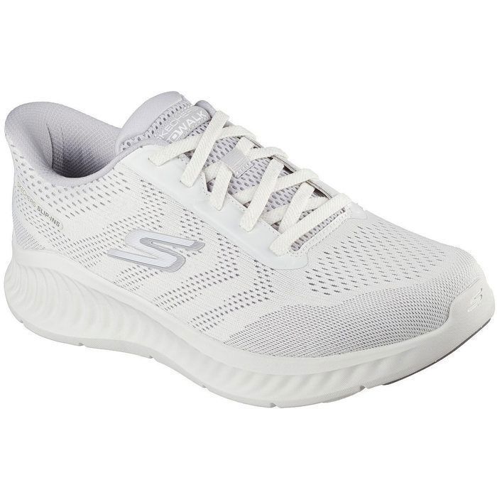 Skechers Basket à Lacets Skechers Go Walk Now Payton - Blanc/Gris