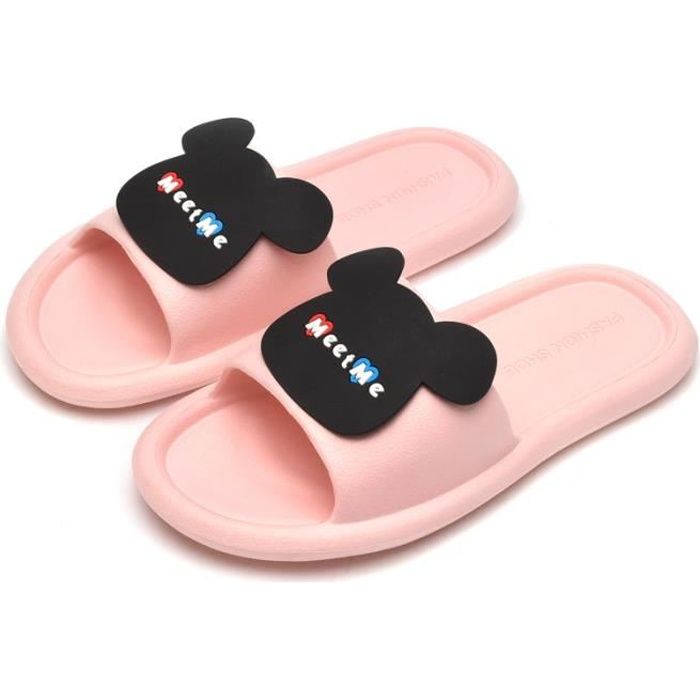 DAMILY Claquettes femme Pantoufles de dessin anim Mode l aise
