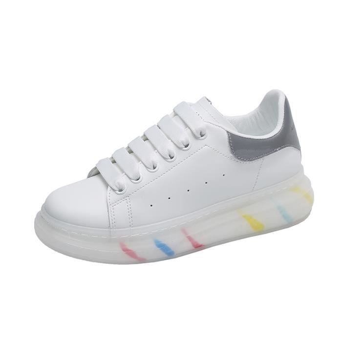 baskets blanches fille