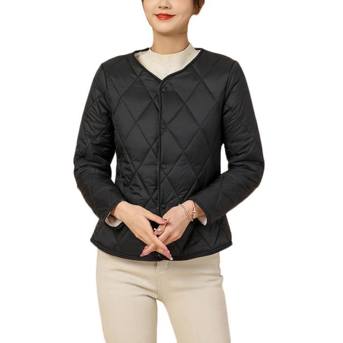 Doudoune Sans Manche Femme,Femme Gilet Matelassé Sans Manches Grande Taille Veste Hiver Chic Chaud Ample Manteau Gilets En Duvet Parka Veste Zippée Blouson Mode Avec Poches