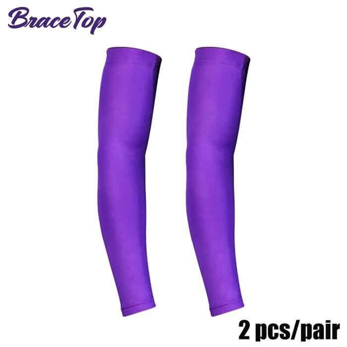 Tofficu 5 Paires Manchons Bras Rafraîchissants Soie Glacée - Protection Solaire UV Pour Hommes Été Vélo Sport