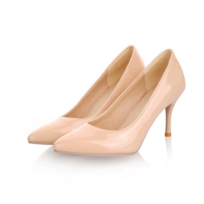 Escarpins Manolo Blahnik Beige Verni - Talons Aiguilles - Taille 41,5 - NEUFS Sans Boîte