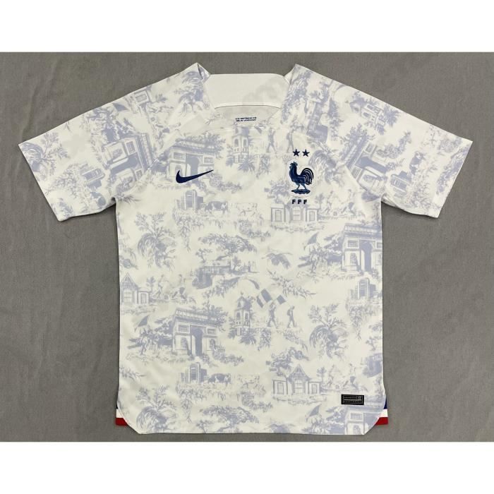 Maillot Equipe de France Coupe du Monde 2022 Pre-Match Blanc