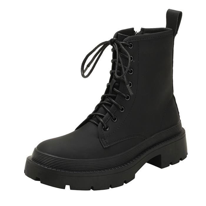 Bottes Martin Femme MARTIN Cuir Noir Bottes Chaudes
