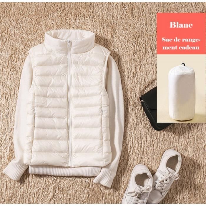 Doudoune sans manche blanche femme on sale